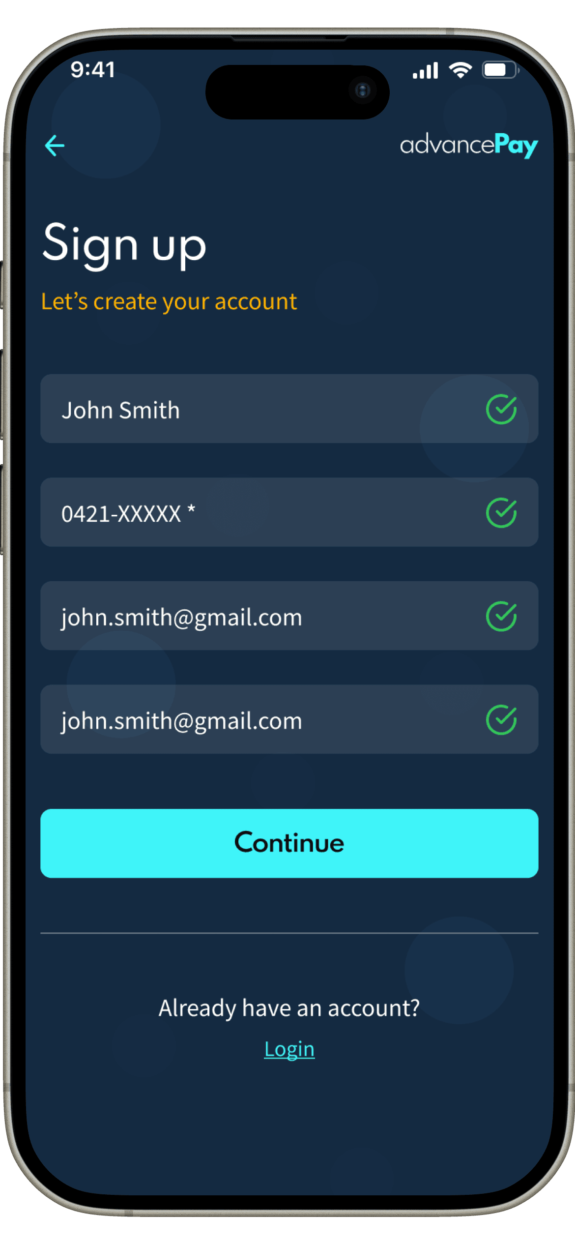 Sign Up